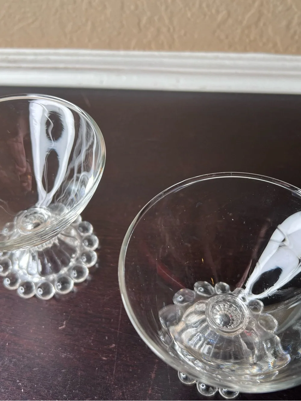 Vintage 1960s Anchor Hocking Berwick Boopie Dessert Glasses Set of 2